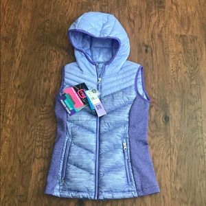 Free Country Kids S 7/8 Puffer Vest Purple NWT